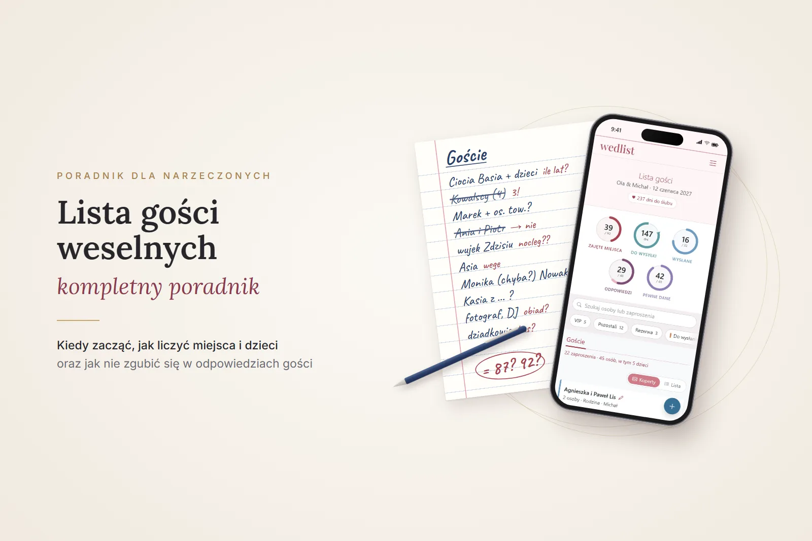 Lista gości weselnych – kompletny poradnik